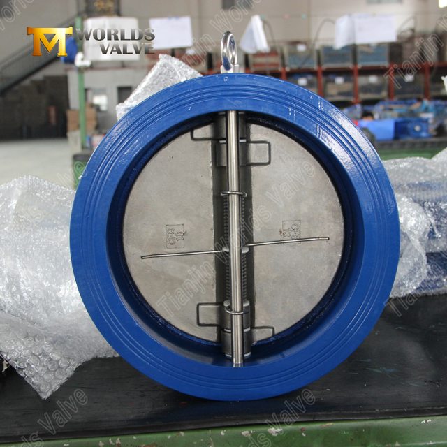 Клапан с двойным диском типом нержавеющей стали. Профилактика обратного потока с нулевой утечкой