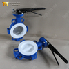 Сплит для кузова PTFE Lined SS клапан бабочки с пневматическим применением | Превосходная коррозионная стойкость и эффективность обслуживания