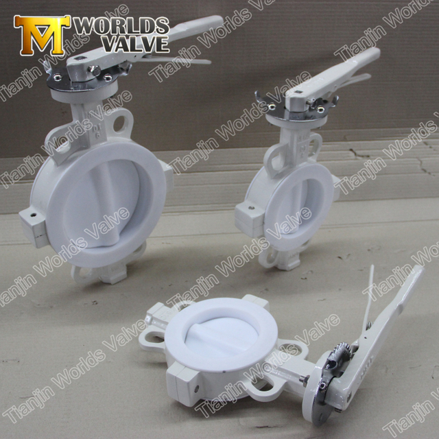 Клапан-бабочка с мембранным фланцем и футеровкой из ПТФЭ