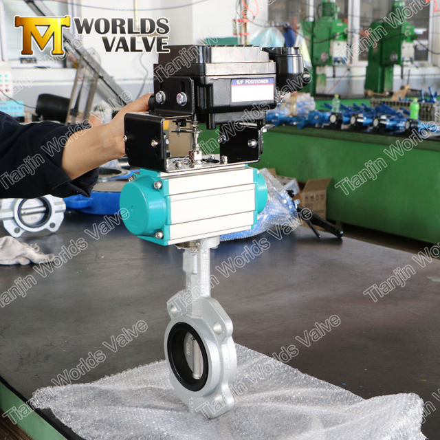 Пневматический электрический привод Соленоидные API Стандартные клапаны управления бабочками