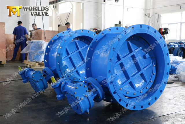 Двухпозиционный / эксцентриковый клапан-бабочка из ковкого чугуна с резиновым уплотнением EN558