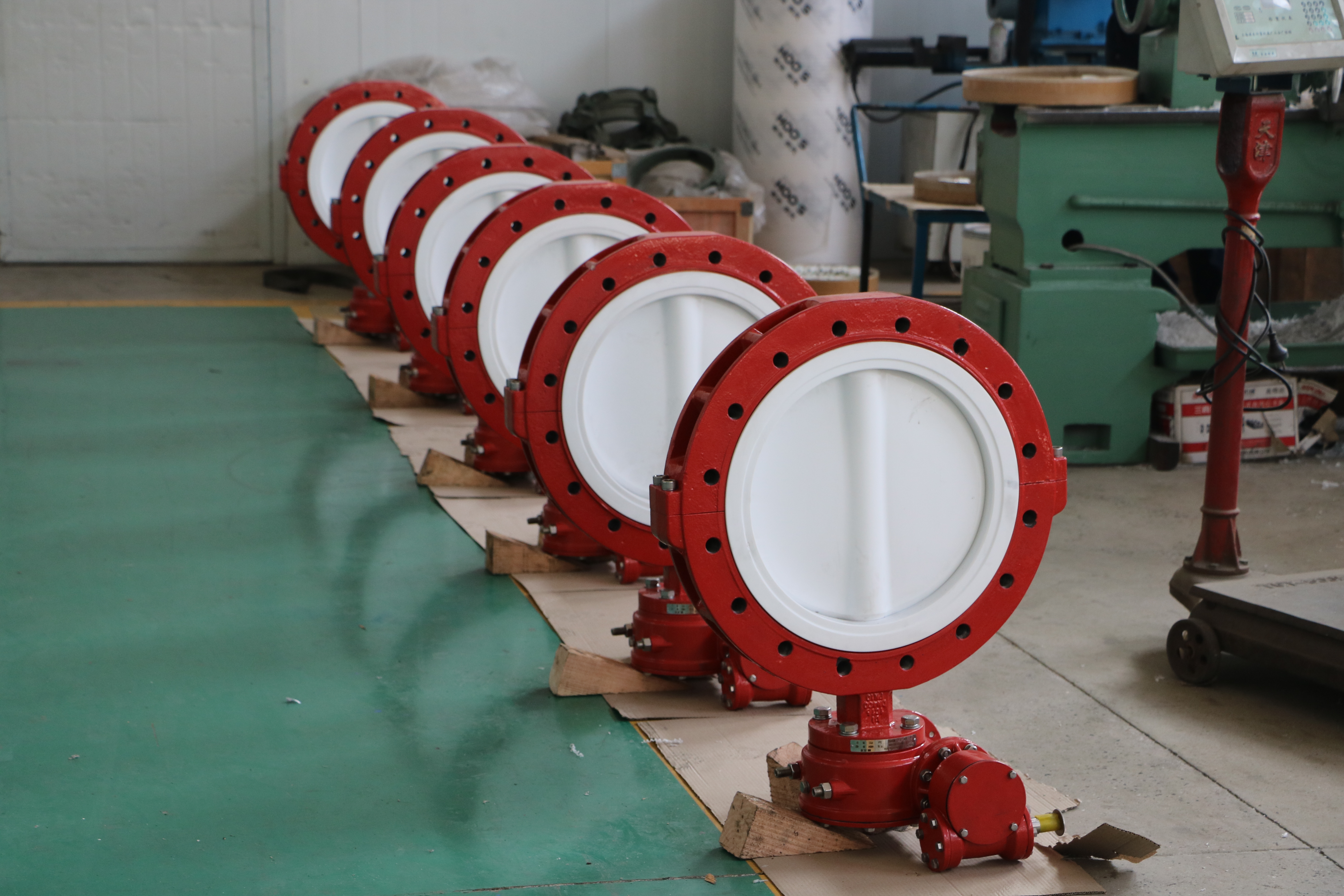 3 PTFE покрыта полный клапан бабочки