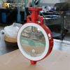 Дисковый затвор-бабочка с разъемным корпусом из PTFE с седлом и диском CF8M