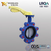 PN16 LUG Поворотный клапан с корпусом из ковкого чугуна и диском CF8M | Китай OEM-поставщик клапанов