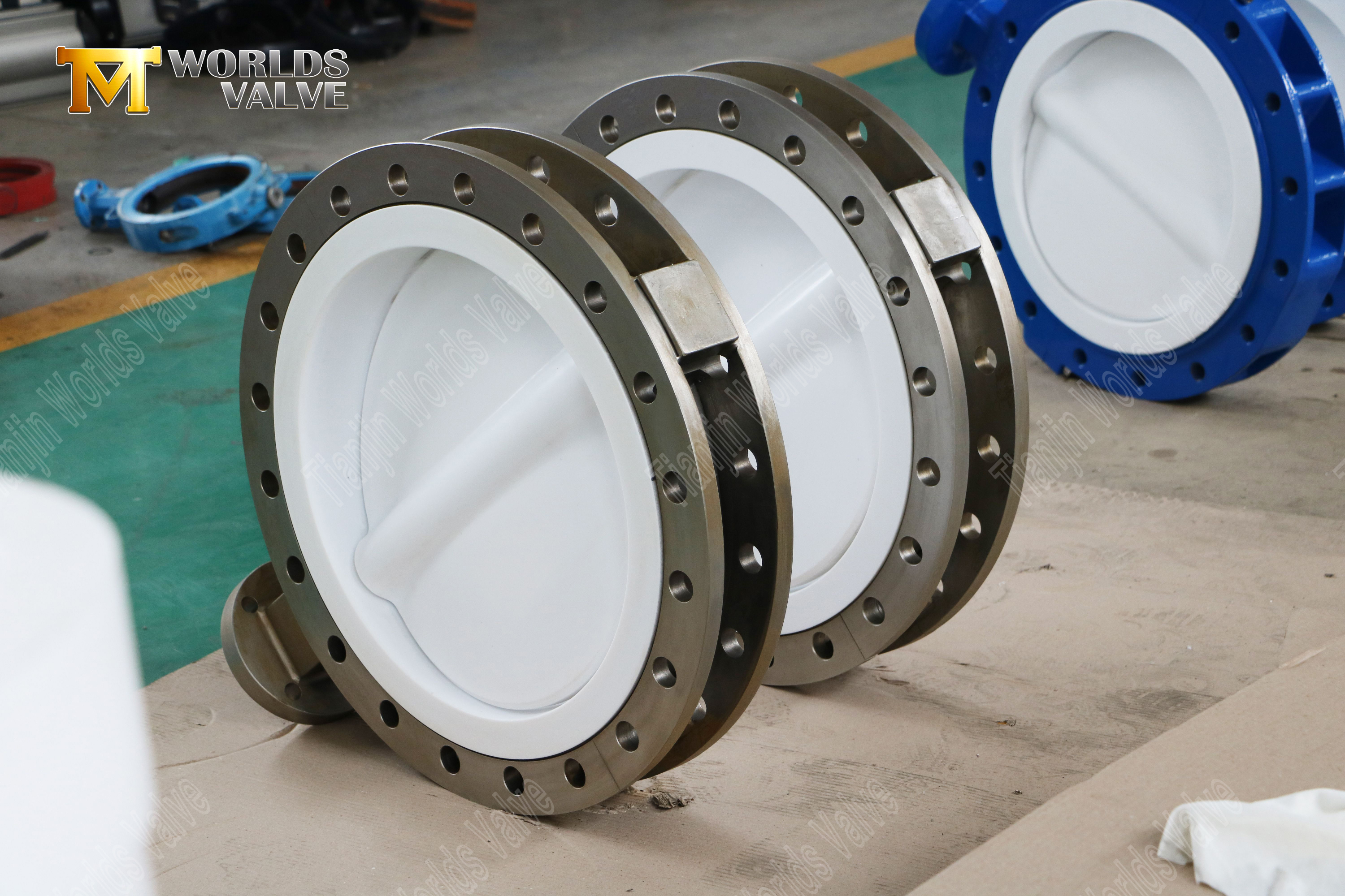 CF8M Сплит для кузова клапан бабочки с PTFE Disc & Seat-3 (2)