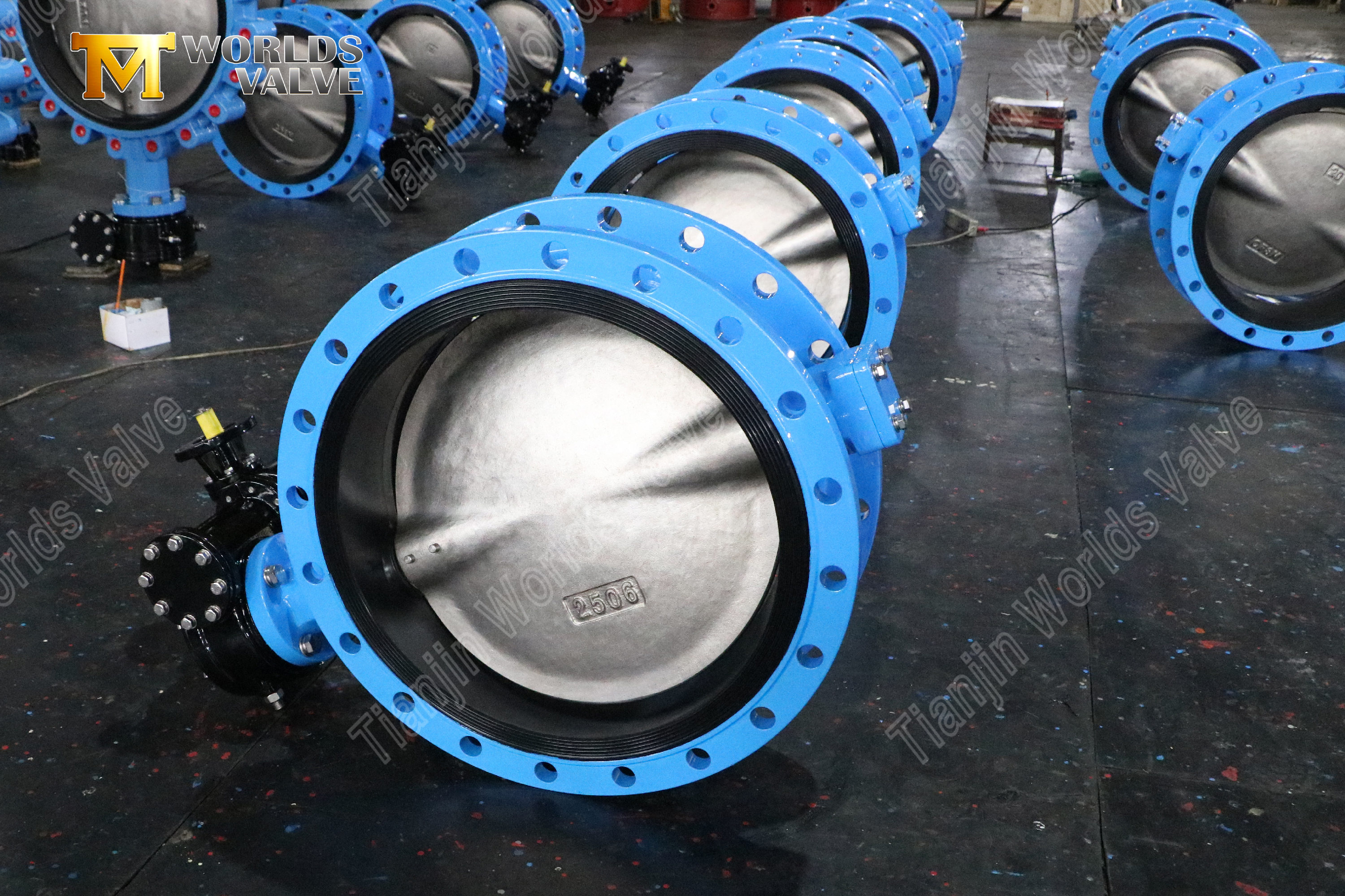 Двухфланцевый дроссельный клапан с диском CF8M-1
