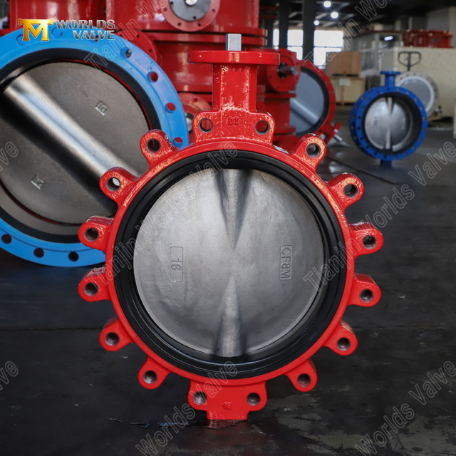 Поворотный клапан с проушинами и сменным седлом из EPDM | Корпус DI CF8M Диск | OEM-поставщик