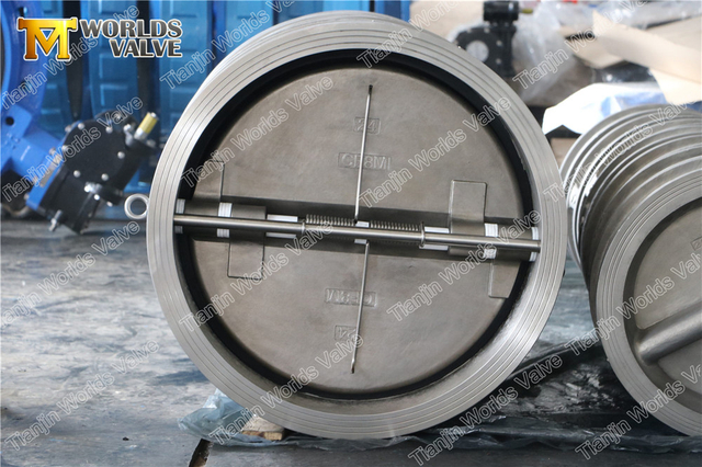 SS304 SS316 CF8 CF8M Межфланцевые обратные клапаны с резиновым уплотнением из EPDM