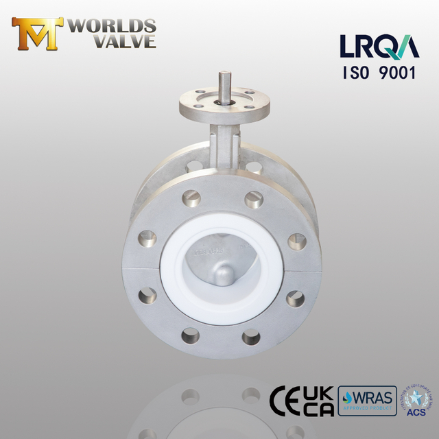 Сиденье PTFE и диск -клапаны бабочек из нержавеющей стали