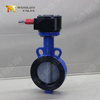 Клапан бабочки пластины с нейлоновым покрытием диска и корпуса WCB | Эффективная коррозионная стойкость