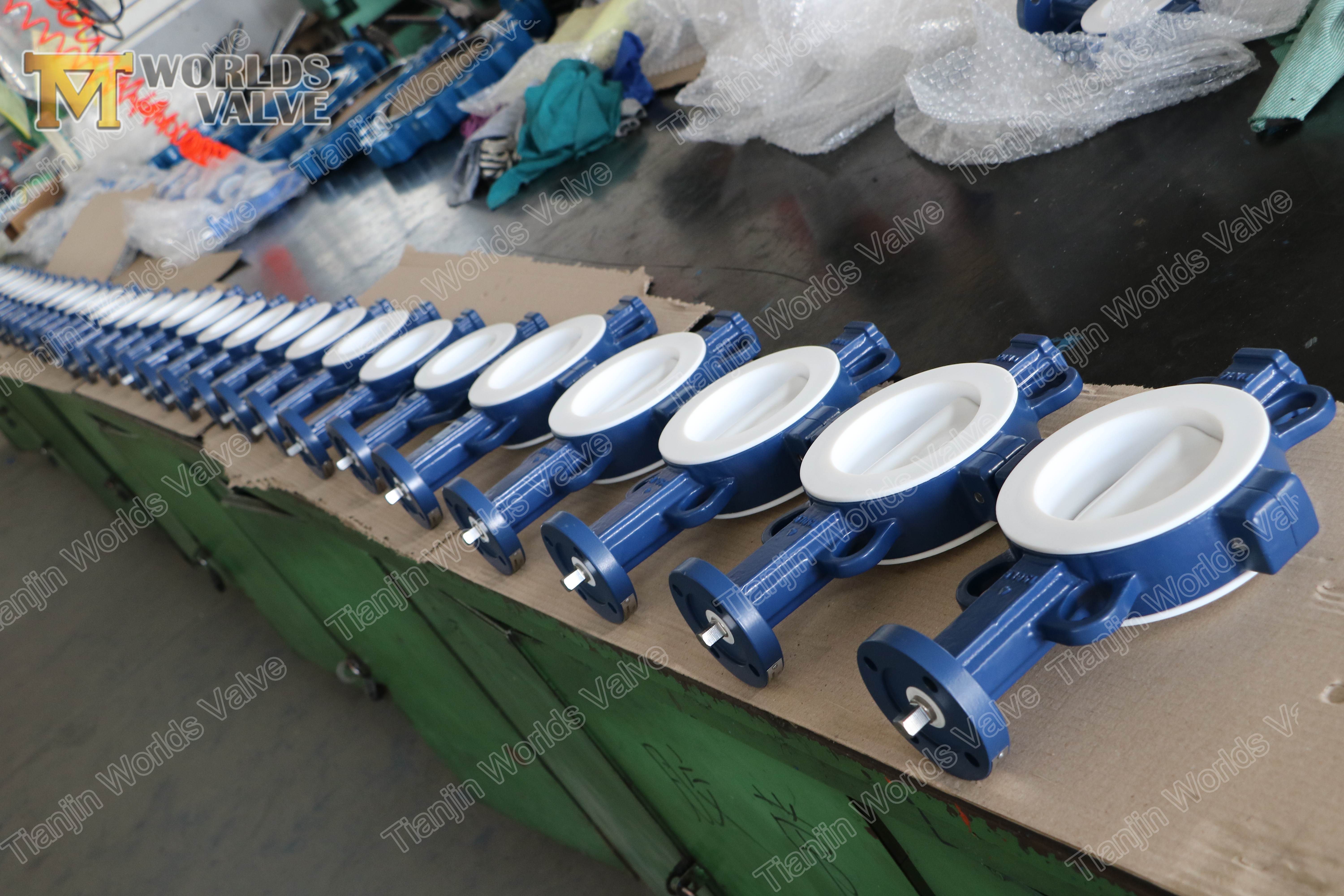 Клапан бабочки с покрытием PTFE с типом пластины