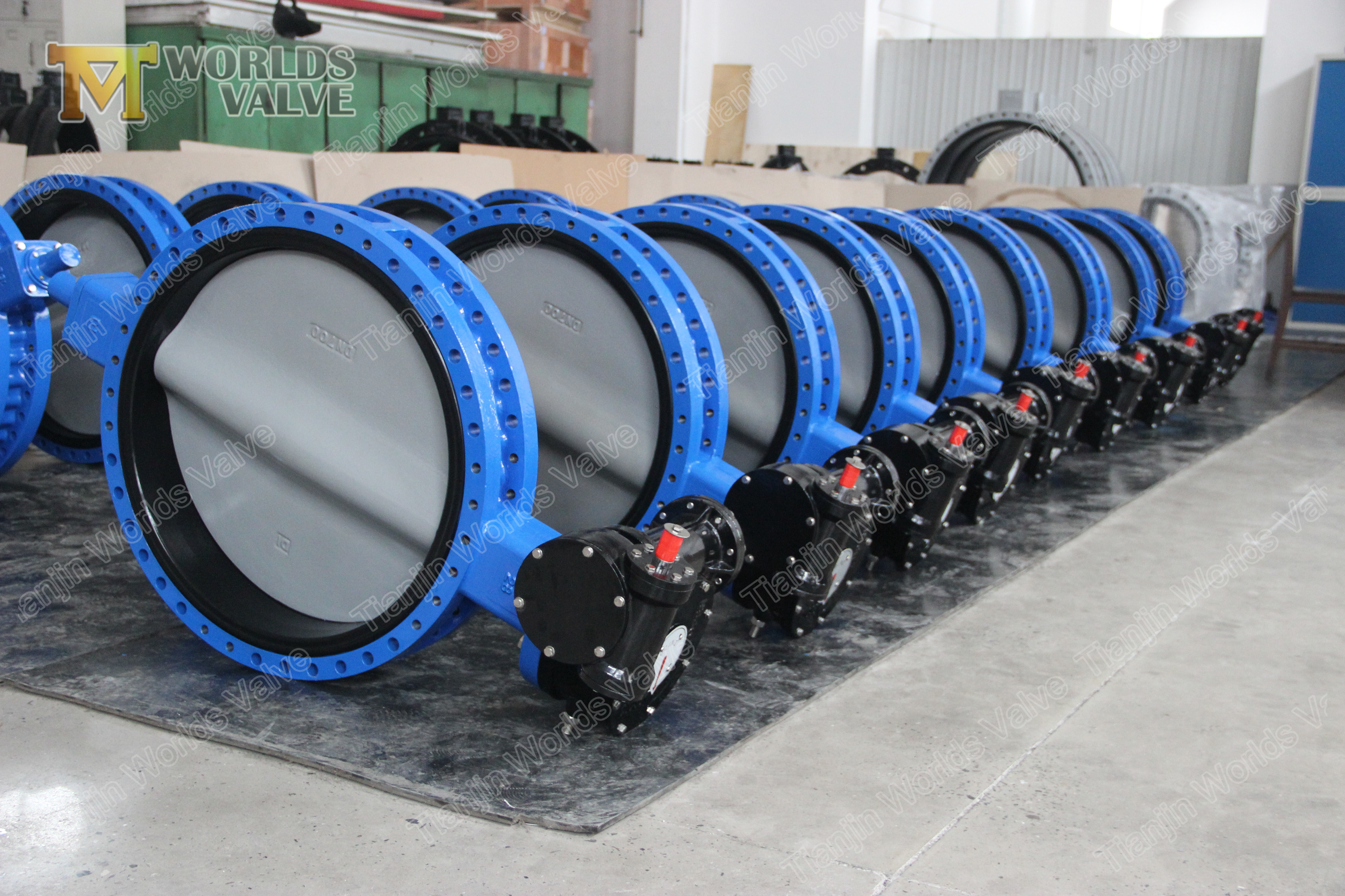 5 Двойной Фланец Бабочка Клапан Cartreige API609 Класс 150 PN10 PN16