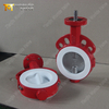 Дисковый затвор-бабочка с разъемным корпусом из PTFE с седлом и диском CF8M