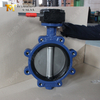 PN16 LUG Поворотный клапан с корпусом из ковкого чугуна и диском CF8M | Китай OEM-поставщик клапанов