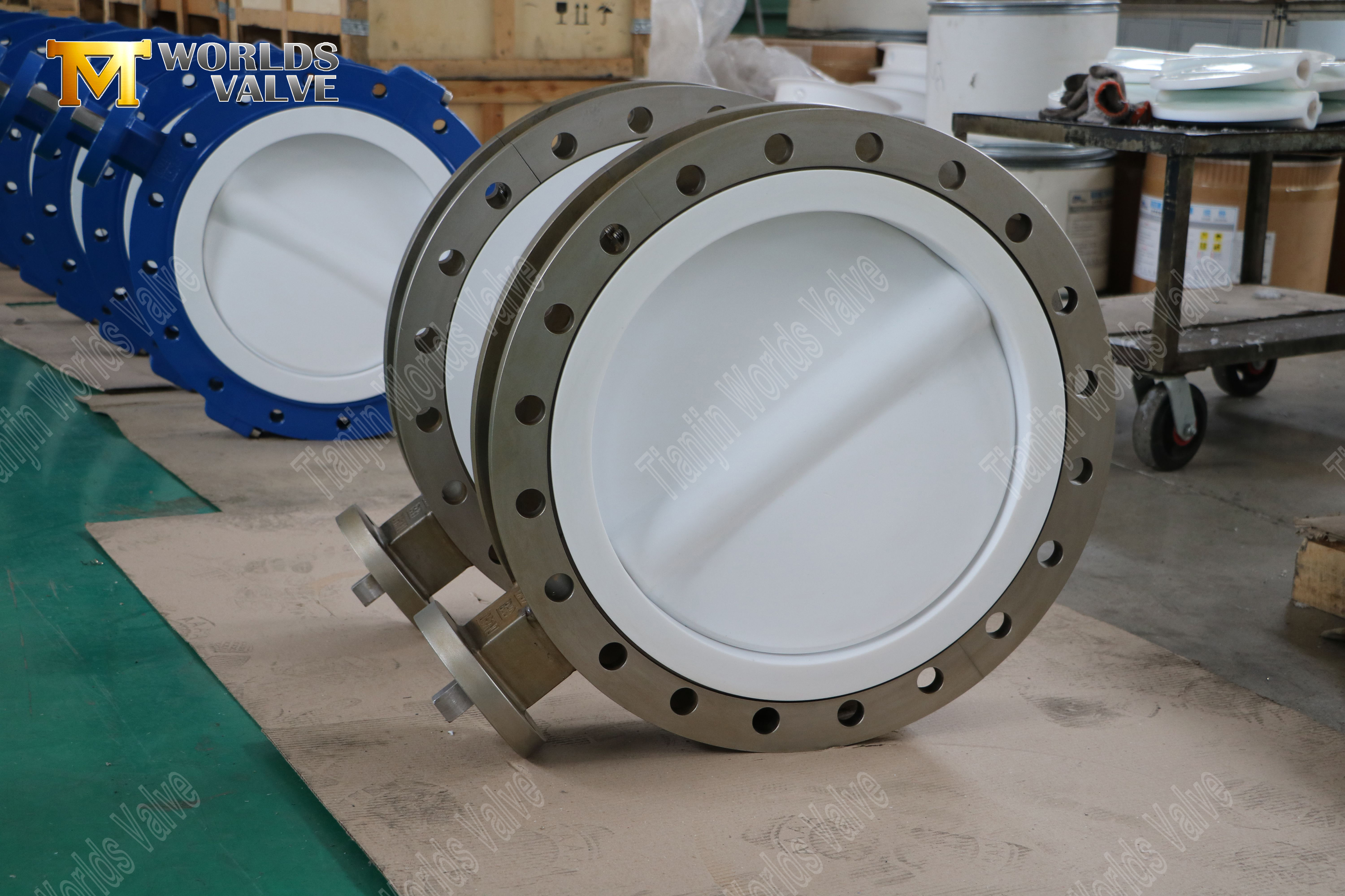 CF8M Сплит для кузова клапан бабочки с PTFE Disc & Seat-3 (1)