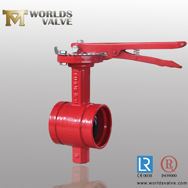 Дисковый затвор с диском с покрытием из EPDM / NBR / VITON / BUNA с канавками