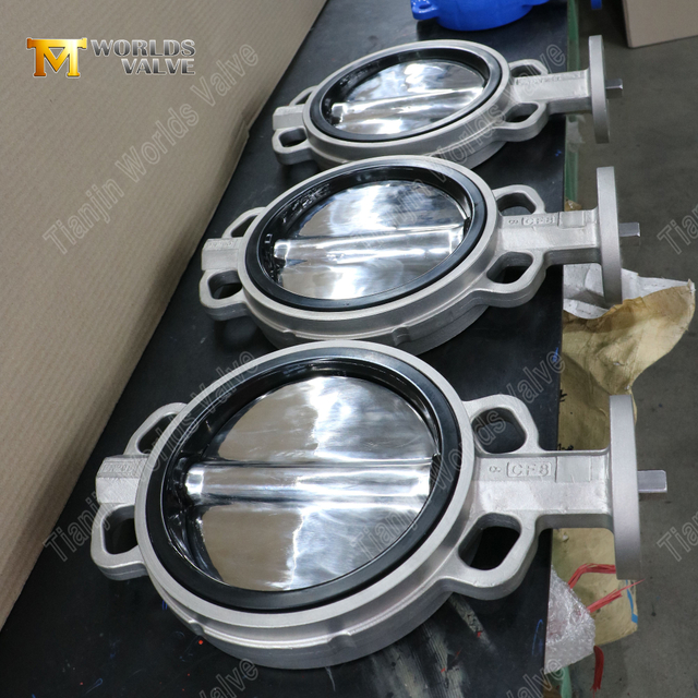 Дисковый затвор-бабочка из нержавеющей стали с жестким задним седлом и полировальным диском | Высокотемпературное решение с металлическим седлом