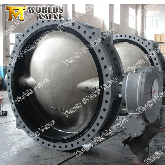 DN1500 60 дюймов 60 "Двухфланцевые поворотные дисковые затворы Awwa C504