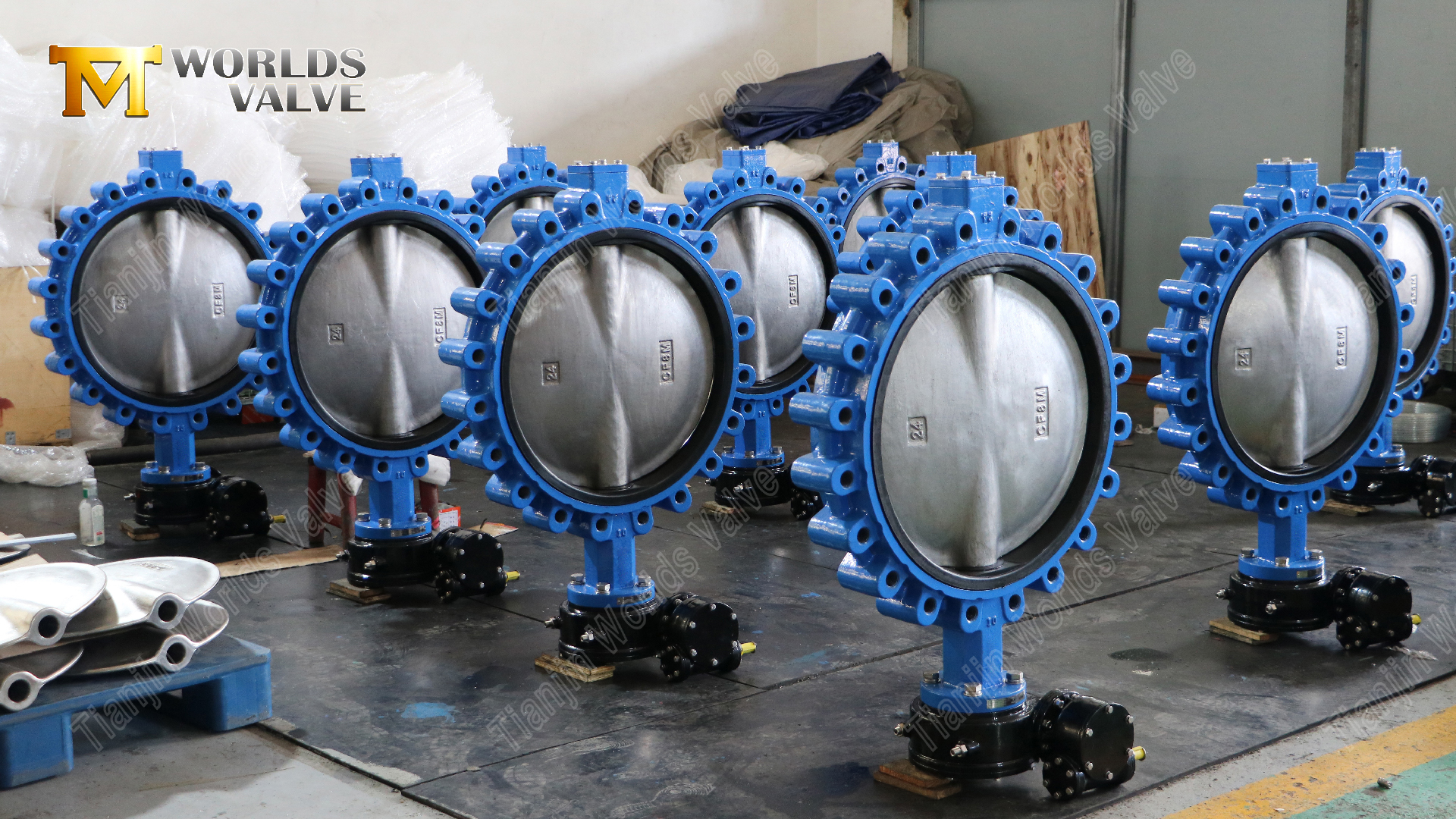 PN16-LUG-Дроссельный клапан-Ковкий чугунный корпус-и-CF8M-Диск-6
