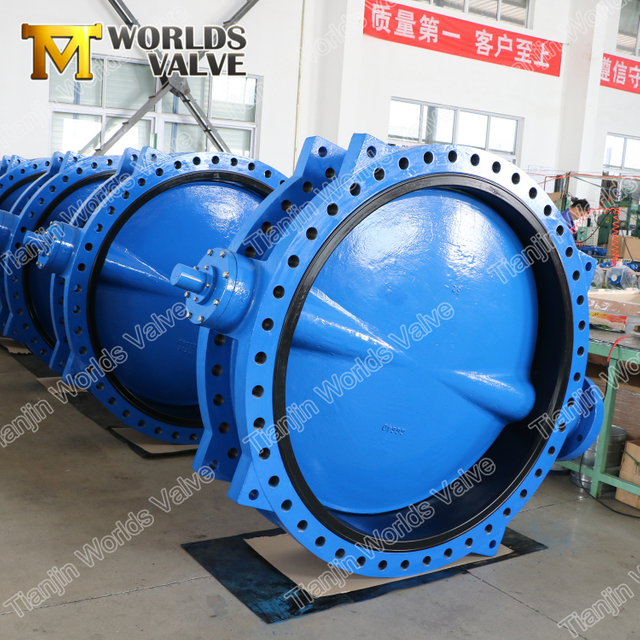 Клапан бабочки с рисунком диска беспроводной U-раздел двойной фланцевый