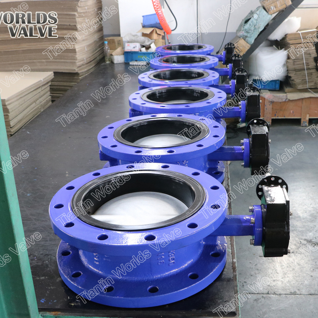 OEM-бабочка клапана от Китая- Awwa C504 клапан бабочки с двойным фланцем и резиновым сиденьем