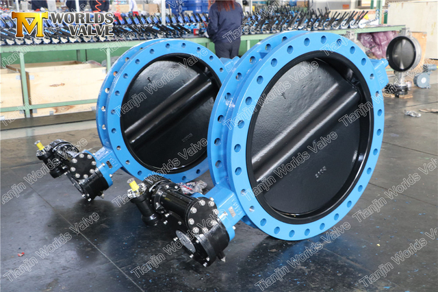 Окрашенные Halar дисковые поворотные дисковые затворы с U-образным сечением