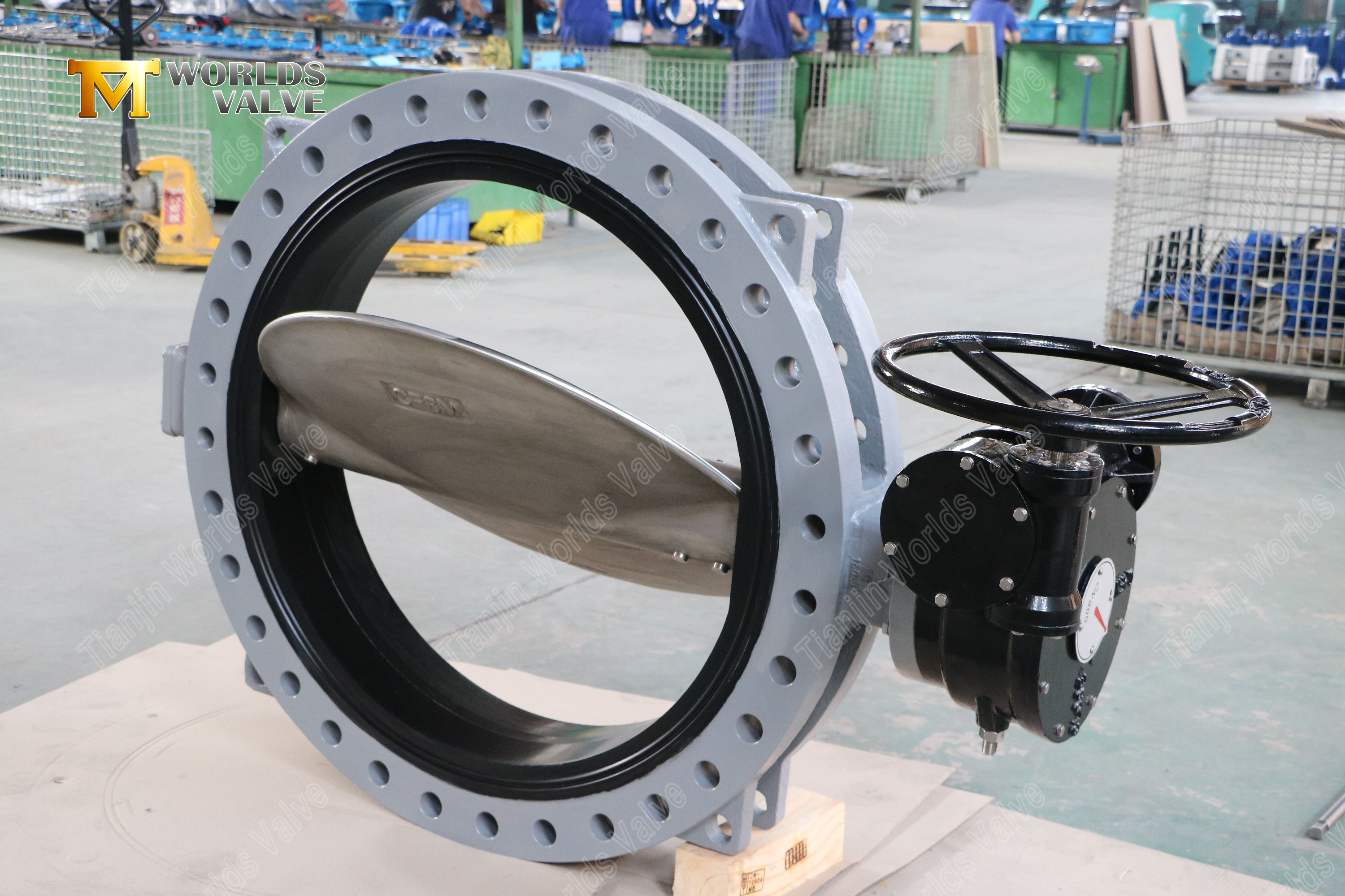 Клапан бабочки U-формы с диском CF8M DISC & EPDM SEAT SEAT