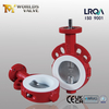 Дисковый затвор-бабочка с разъемным корпусом из PTFE с седлом и диском CF8M