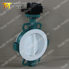 PTFE Split Body Wafl Butterfly Valve для химической промышленности